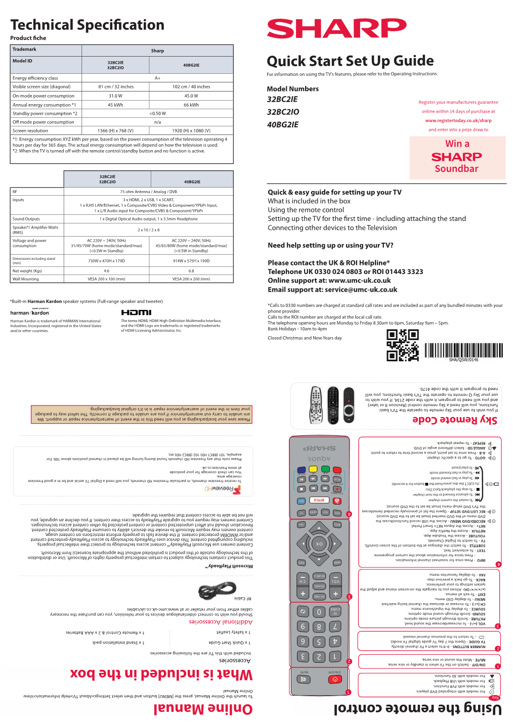 Quick Start Set up Guide Technical Specification What Is Included in the Box Using the Remote Control Online Manual