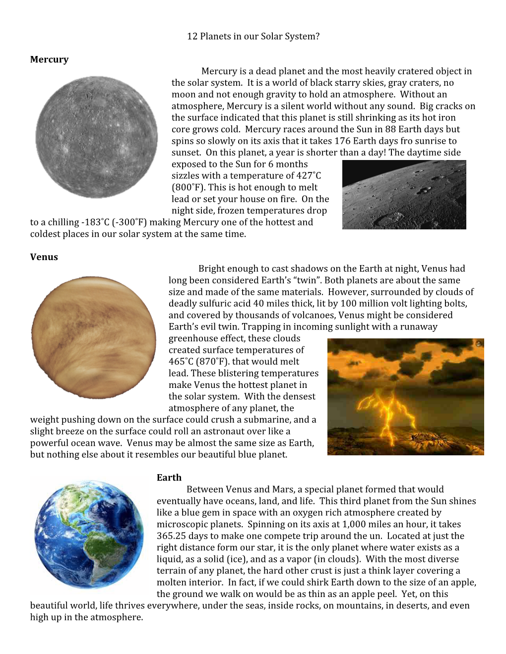 12 Planets in Our Solar System?