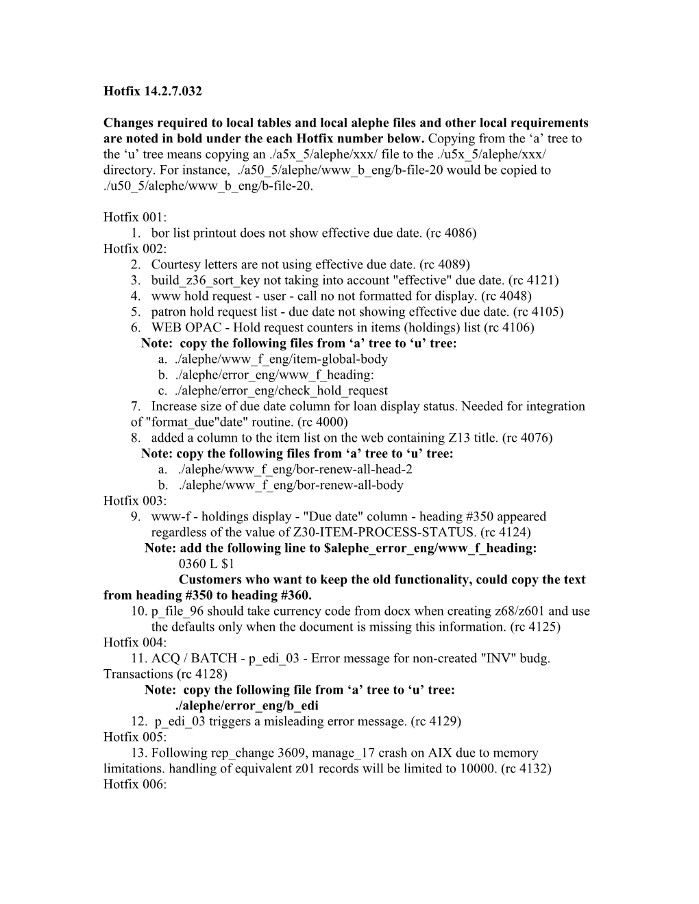 1. Bor List Printout Does Not Show Effective Due Date. (Rc 4086)