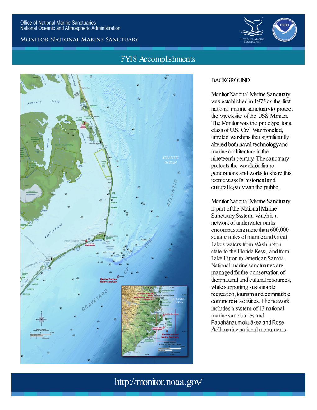 Monitor National Marine Sanctuary FY18 Accomplishments