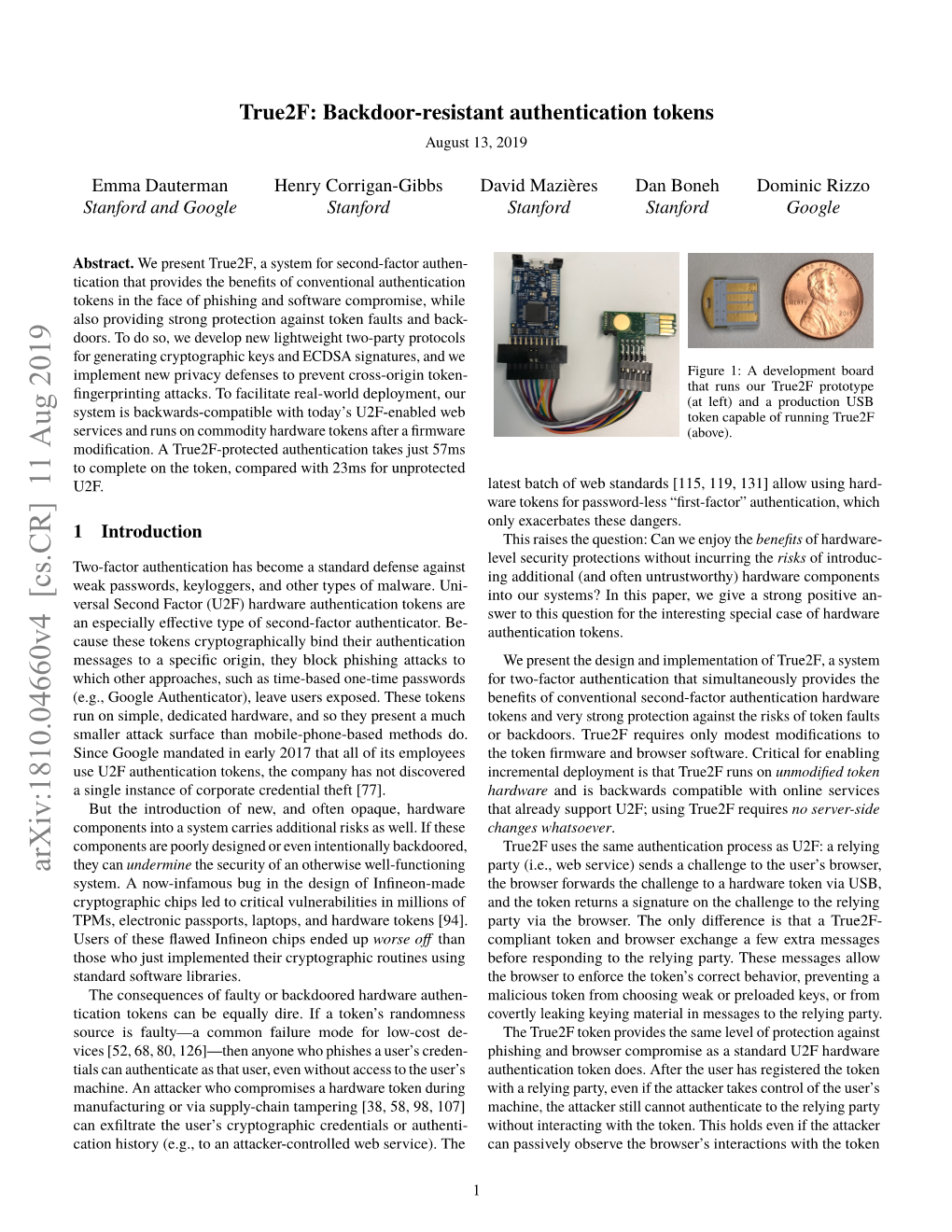 Arxiv:1810.04660V4 [Cs.CR] 11 Aug 2019