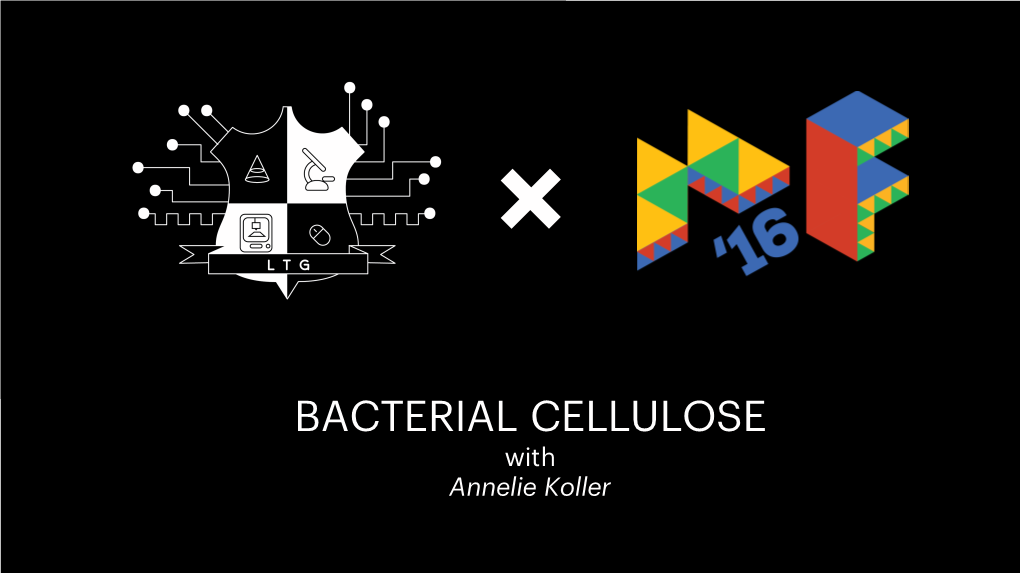 BACTERIAL CELLULOSE with Annelie Koller BACTERIA