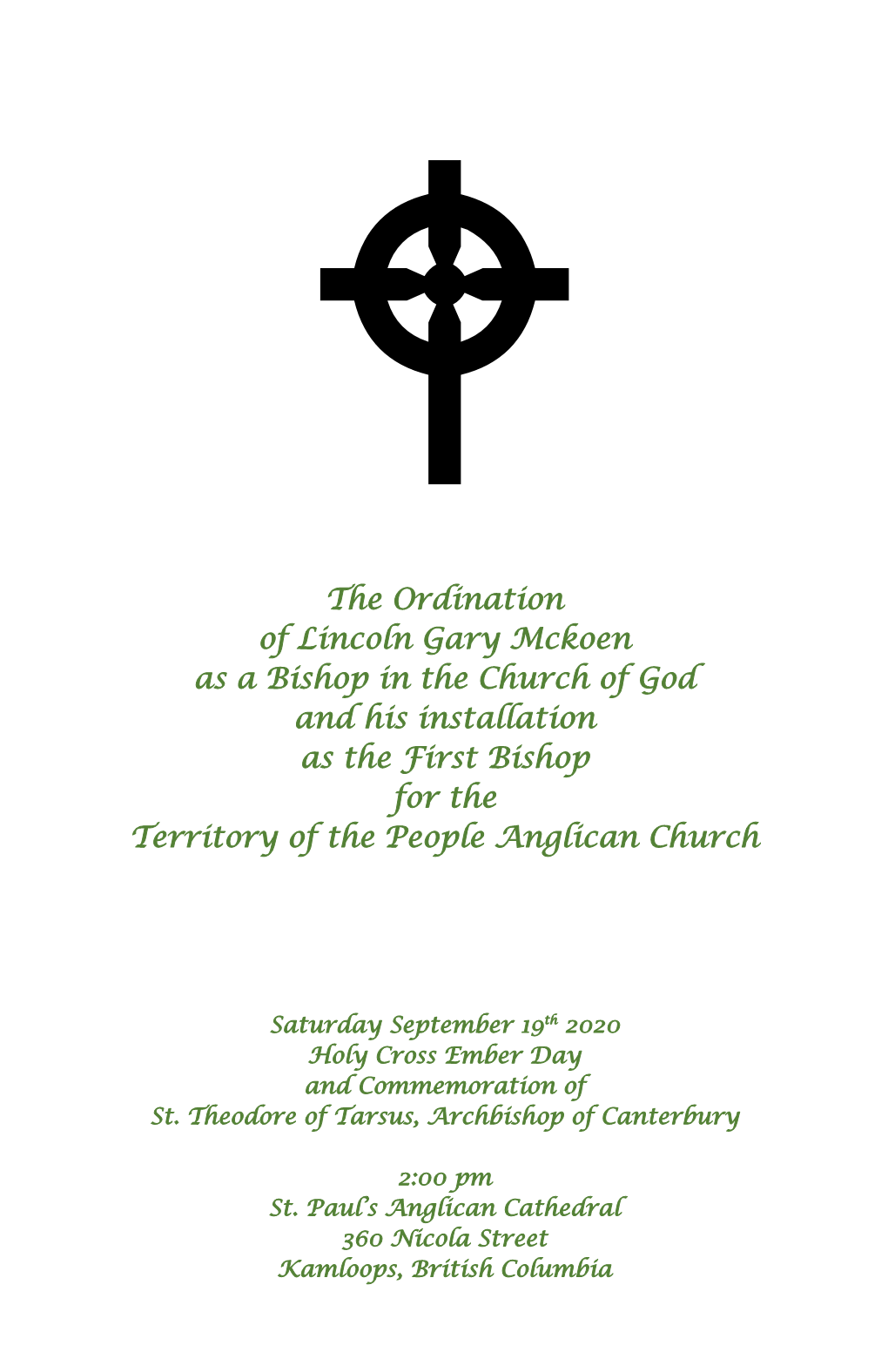 Here Is a Link to the Order of Service Bulletin