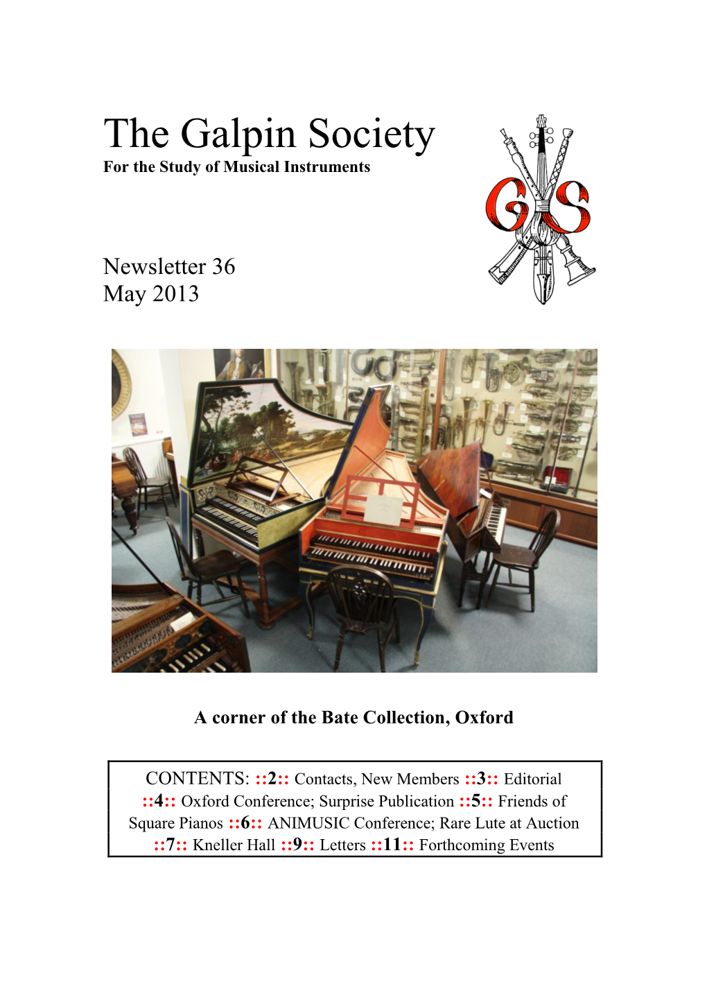 The Galpin Society for the Study of Musical Instruments