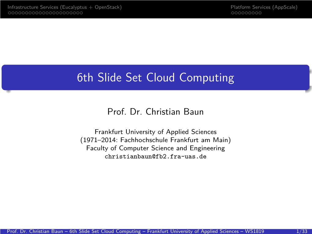6Th Slide Set Cloud Computing