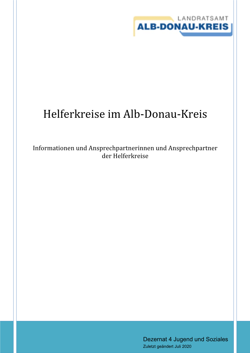 Helferkreise Im Alb-Donau-Kreis