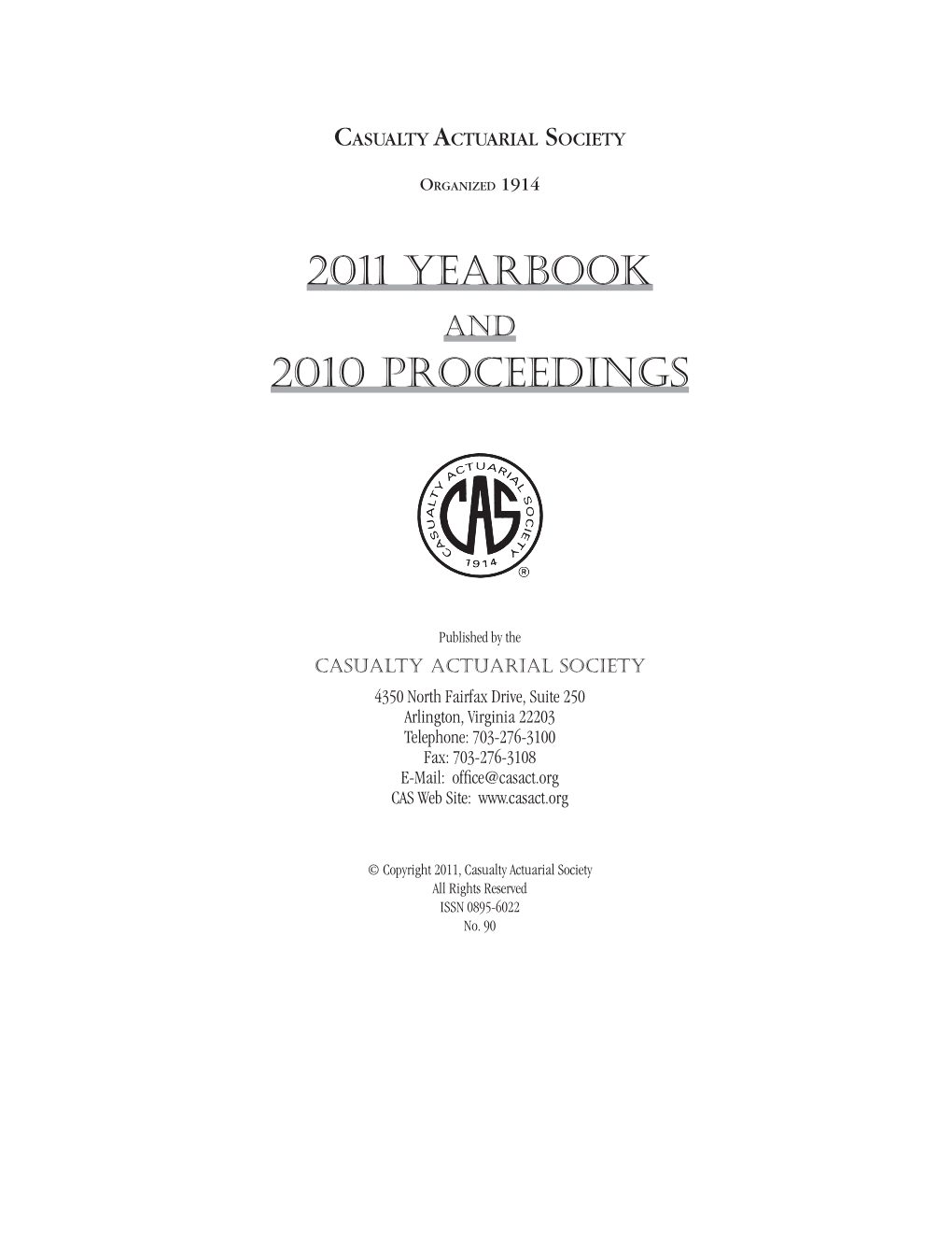 2011 YEARBOOK and 2010 Proceedings