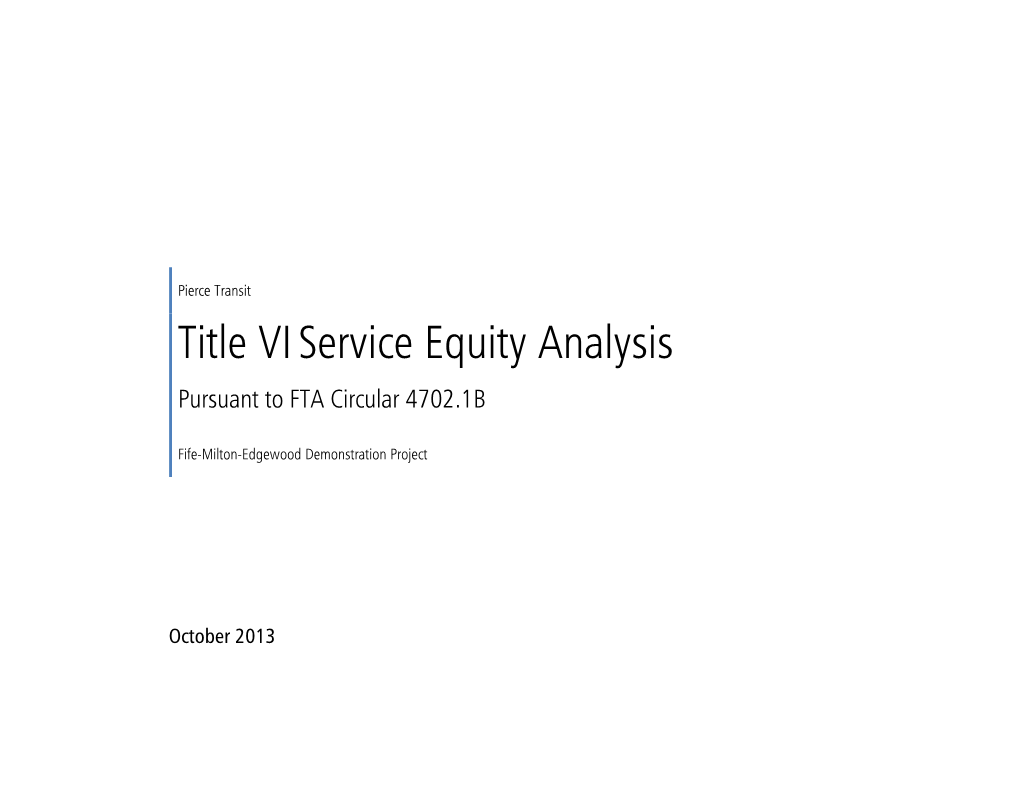 Title Viservice Equity Analysis