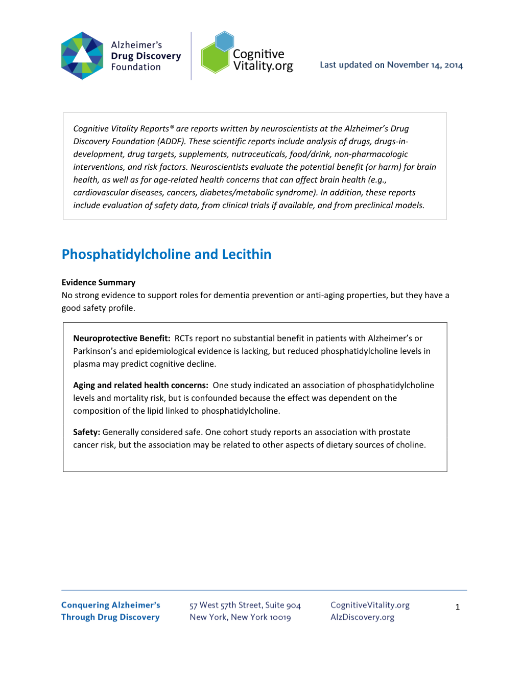 Phosphatidylcholine and Lecithin