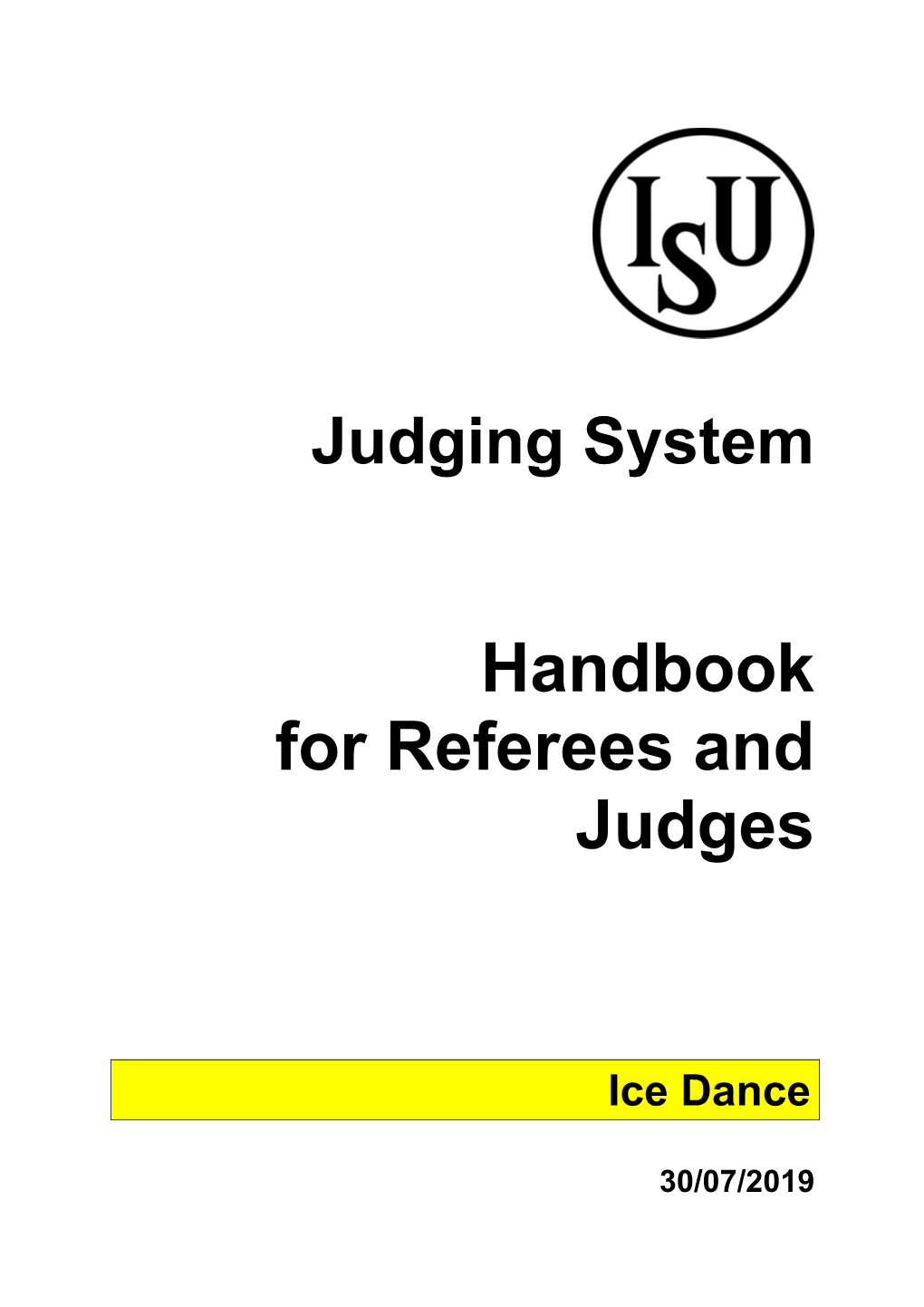 Handbook for Referees and Judges