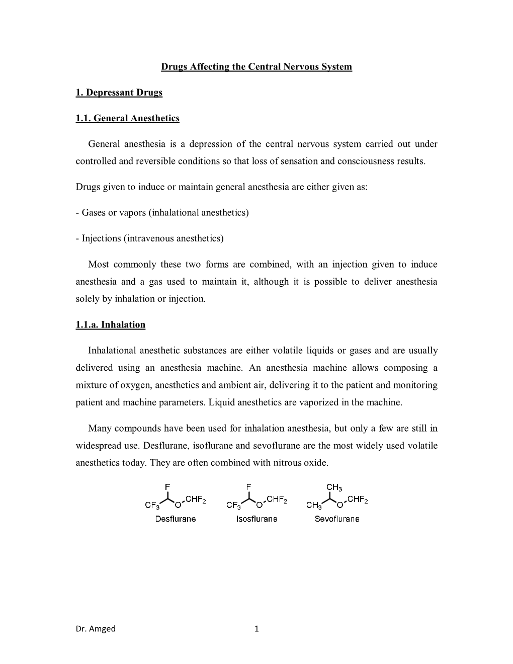 7-CNS Depressant Drugs