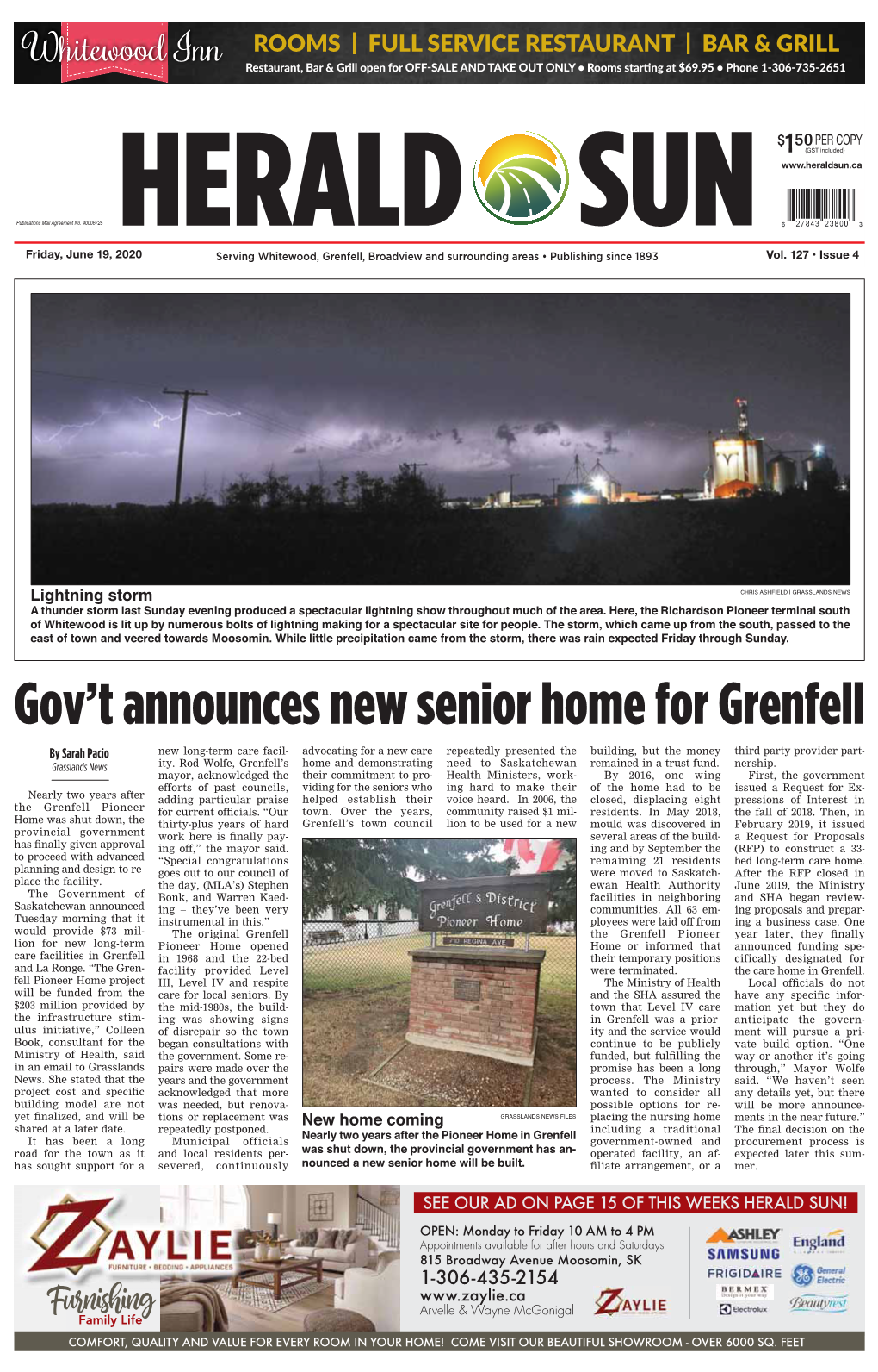 Gov't Announces New Senior Home for Grenfell