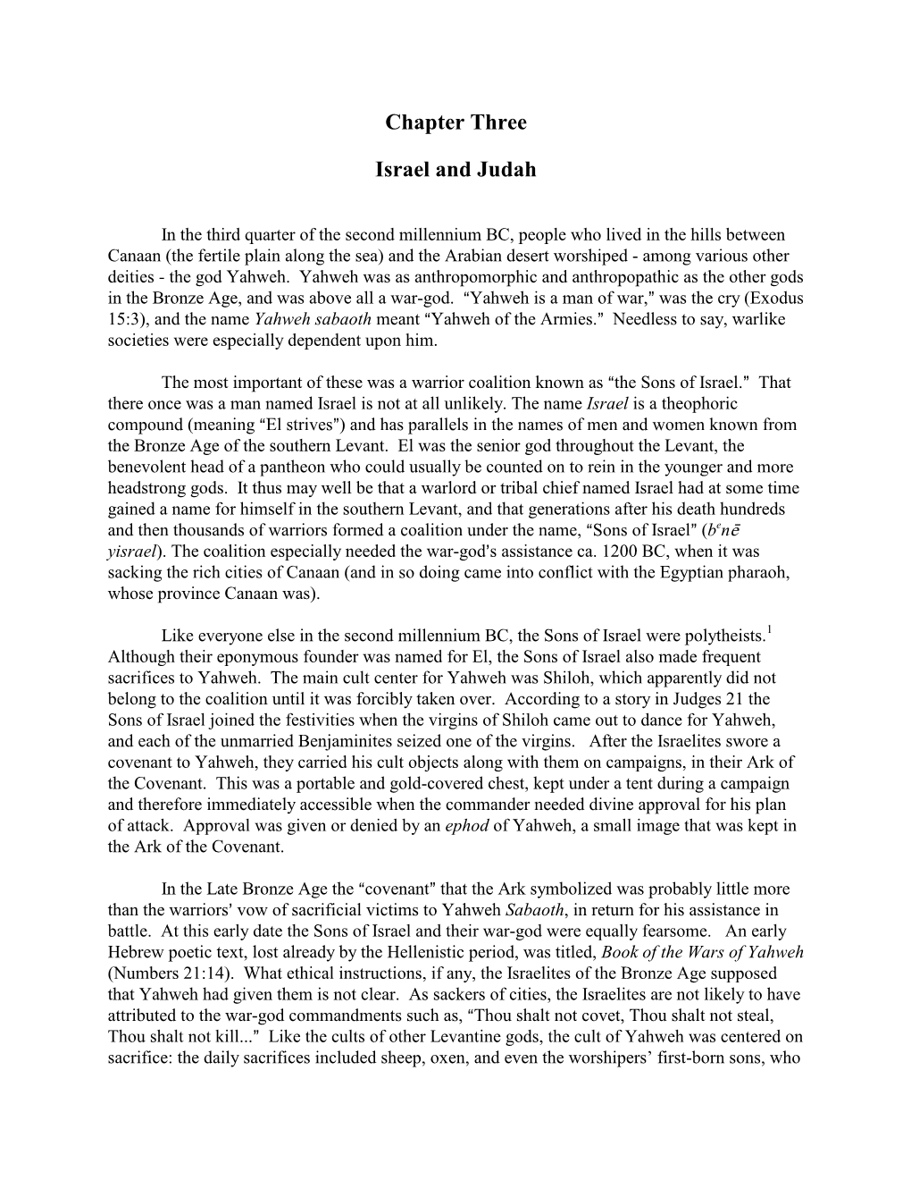 Chapter Three. Israel and Judah.Pdf