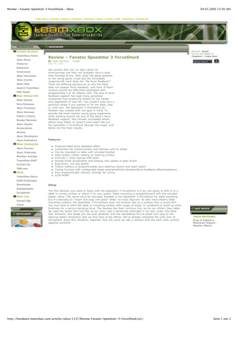 Review – Fanatec Speedster 3 Forceshock - Xbox 04.07.2005 15:05 Uhr