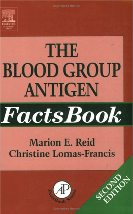 THE BLOOD GROUP ANTIGEN Factsbook Marion-Fm.Qxd 7/3/03 7:16 PM Page II