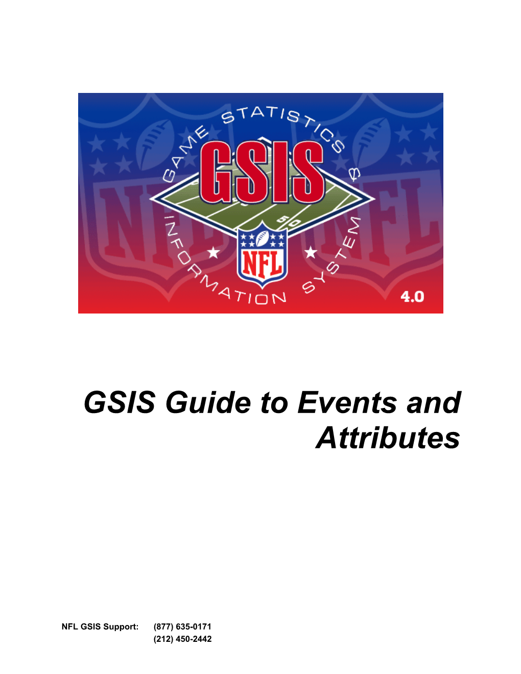 GSIS Guide to Events and Attributes