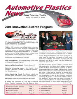 2004 Innovation Awards Program