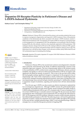Dopamine D3 Receptor Plasticity in Parkinson's Disease and L-DOPA-Induced Dyskinesia