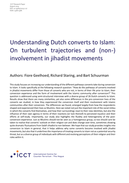 Understanding Dutch Converts to Islam: on Turbulent Trajectories and (Non-) Involvement in Jihadist Movements