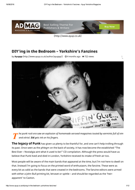 DIY'ing in the Bedroom – Yorkshire's Fanzines