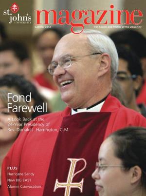 Fond Farewell a Look Back at the 24-Year Presidency of Rev