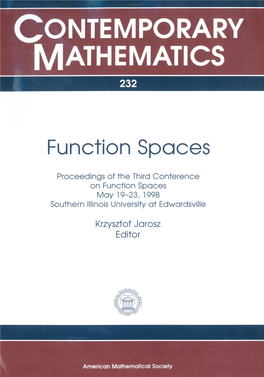 Contemporary Mathematics 232