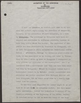 (509) ADORATION of the SHEPHERDS by GIORGIONE Venetian,1477-1510 •