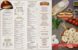 Pizzettas Pizza Create Your Own Create Your Own Specialty Pies Calzones & Rolls Panini Beverages Visit All Our Locations