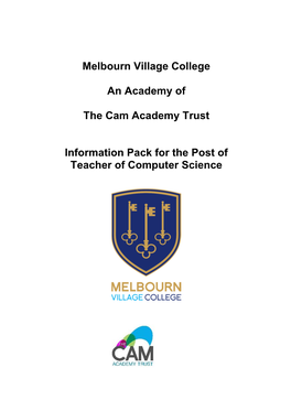 Melbourn Village College an Academy of the Cam Academy