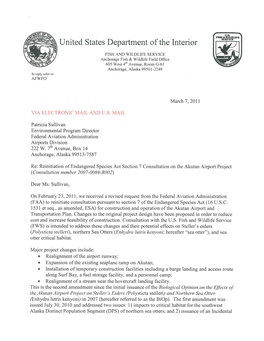 Akutan Airport and Transportation Plan Reinitiation 2011