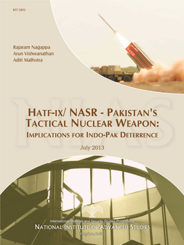 Hatf-IX/ NASR - Pakistan’S Tactical Nuclear Weapon
