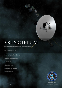 Principium | Issue 2 | January 2013 Page 2 News from the Institute