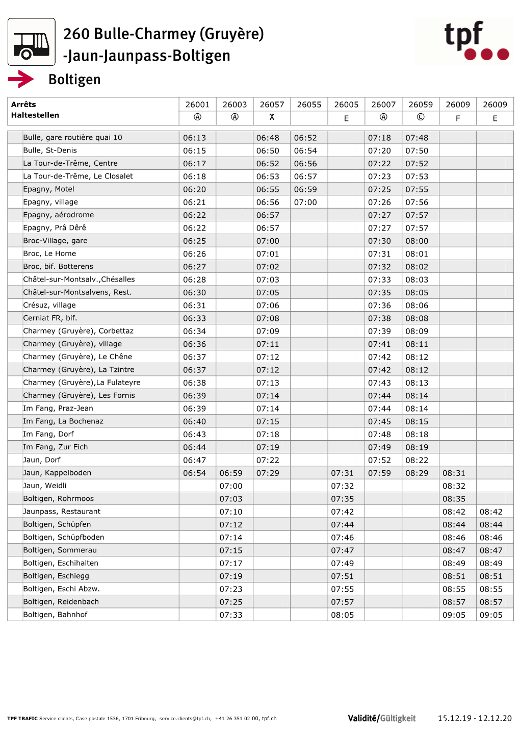 Horaires De Lignes