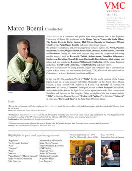 Marco Boemi Conductor Website