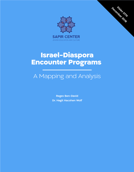 Israel-Diaspora Encounter Programs a Mapping and Analysis