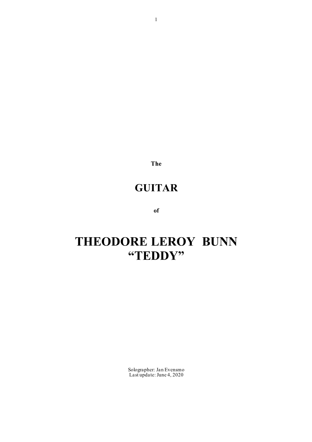 Download the GUITAR of Teddy Bunn