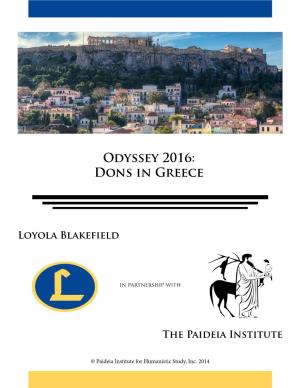Odyssey 2016: Dons in Greece