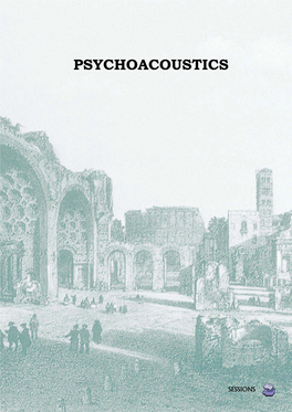 Psychoacoustics [1, 2]