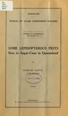 No 9 Some Lepidopterous Pests New to Sugar-Cane Jarvis.Pdf (1.134Mb)