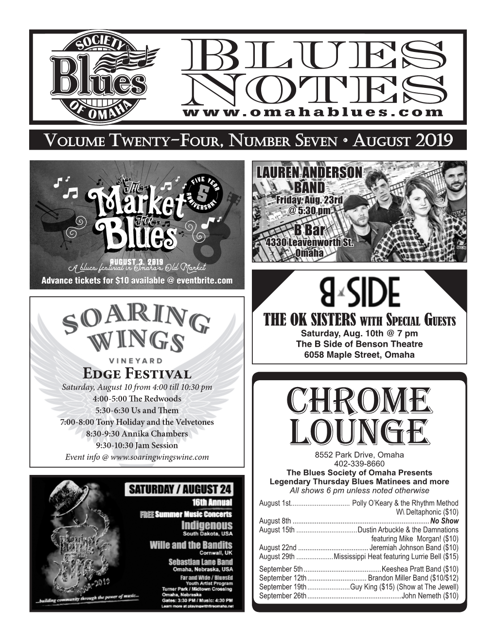 Blues Notes August 2019