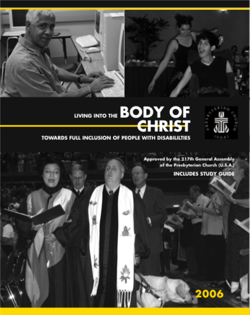Living Into the Body of Christ: Towards Full Inclusion of People with Disabilities