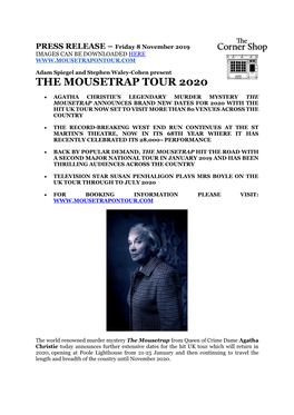 The Mousetrap Tour 2020