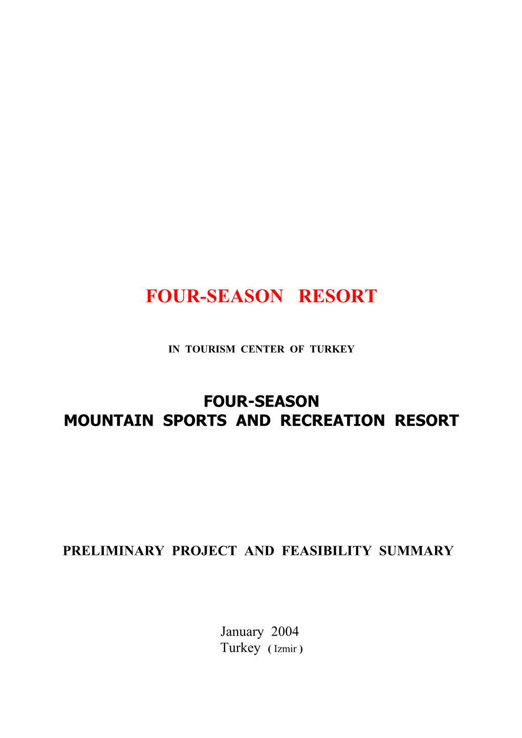 Mountain Sports and Recreation Resort