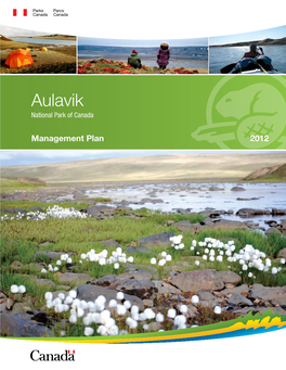 Aulavik National Park of Canada Management Plan