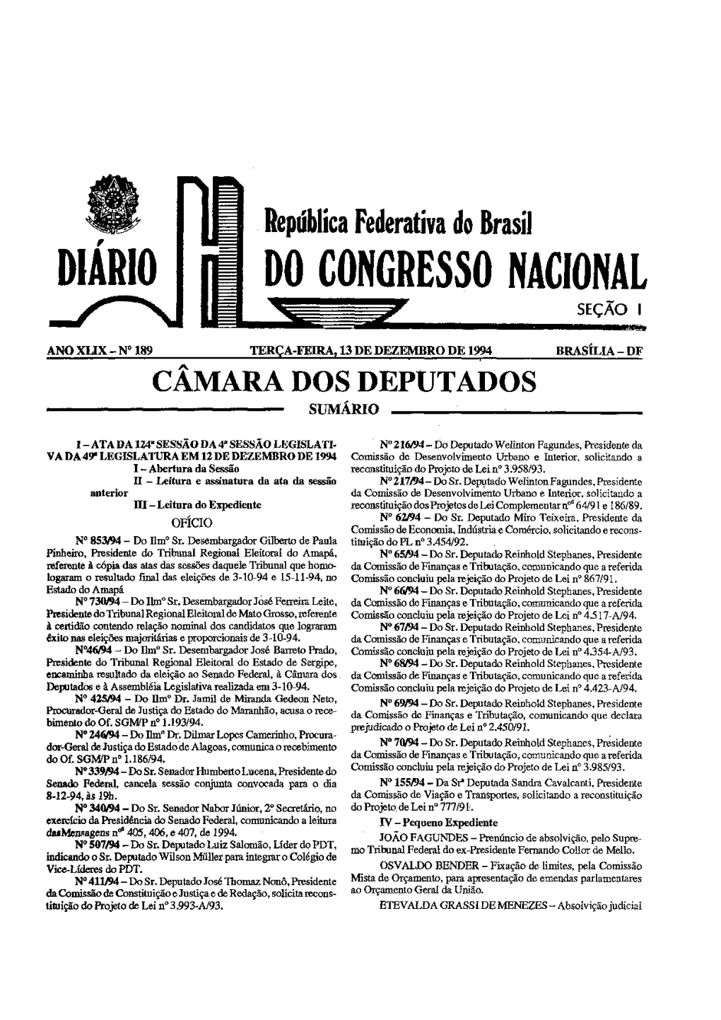 Inteiro Teordesta Reunião Foi Gravado E Depois De Tr~Duzido TURA BRASILEIRA" E Dá Outras Providências"