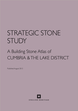 A Building Stone Atlas of CUMBRIA & the LAKE DISTRICT