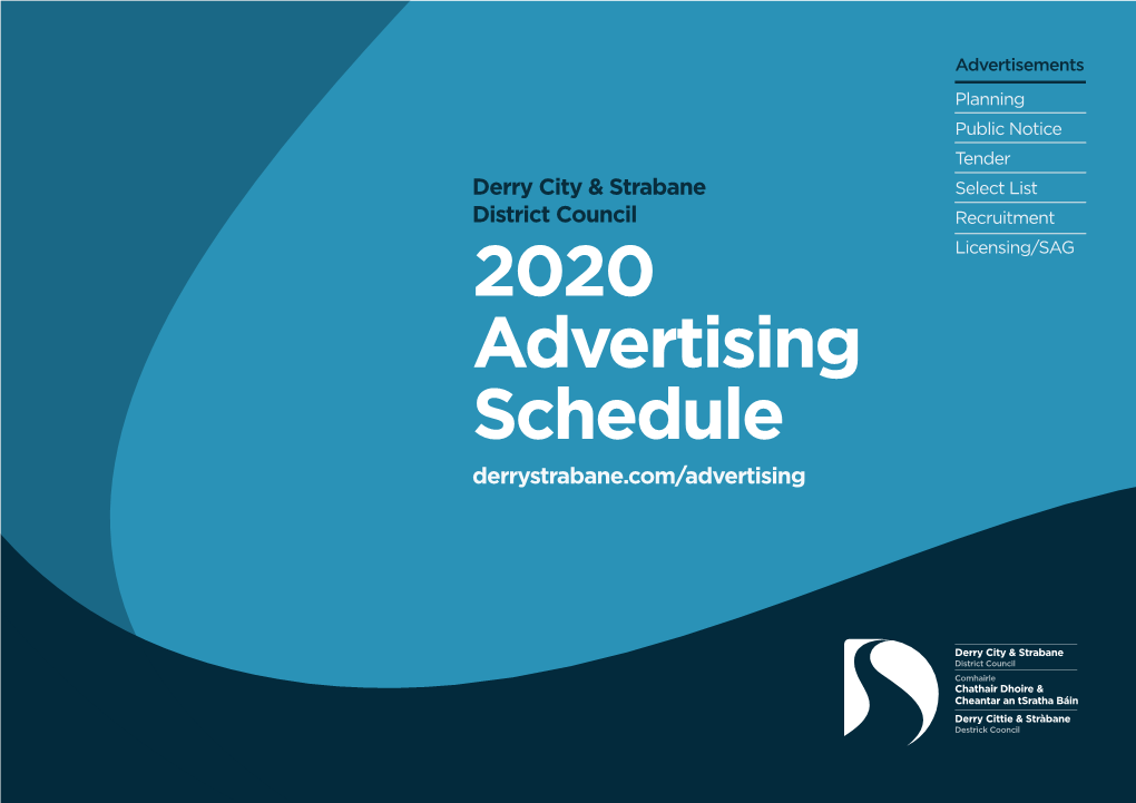 2020 Advertising Schedule