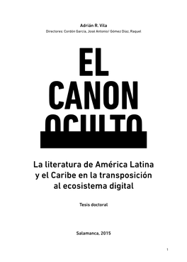 La Literatura De América Latina Y El Caribe En La Transposición Al Ecosistema Digital
