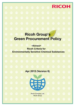 Environmentally Sensitive Chemical Substances