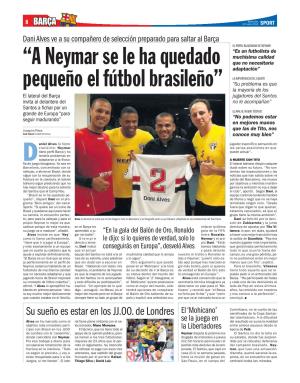 “A Neymar Se Le Ha Quedado Pequeño El Fútbol Brasileño”